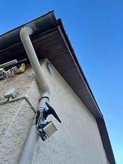 Habillage de cache moineau en PVC avant