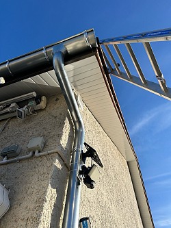 Habillage de cache moineau en PVC après