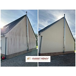 Nettoyage de pignon avant après
